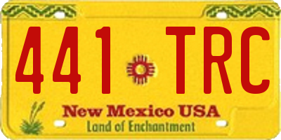 NM license plate 441TRC