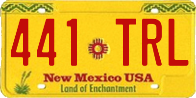 NM license plate 441TRL