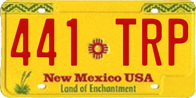 NM license plate 441TRP