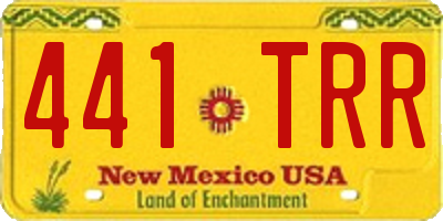 NM license plate 441TRR