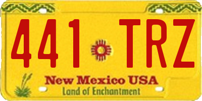NM license plate 441TRZ