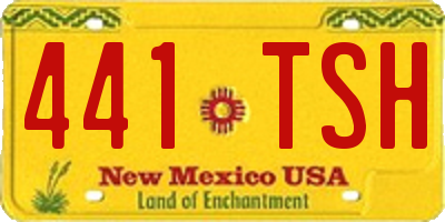NM license plate 441TSH