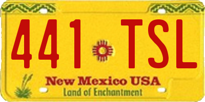 NM license plate 441TSL