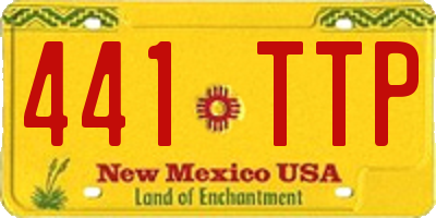 NM license plate 441TTP