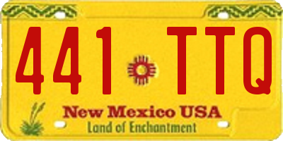 NM license plate 441TTQ