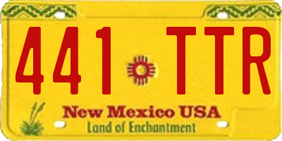 NM license plate 441TTR