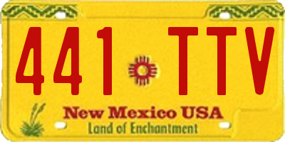 NM license plate 441TTV