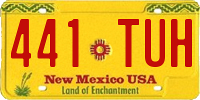 NM license plate 441TUH