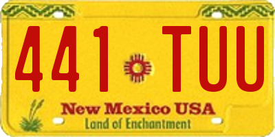 NM license plate 441TUU