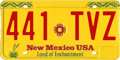 NM license plate 441TVZ