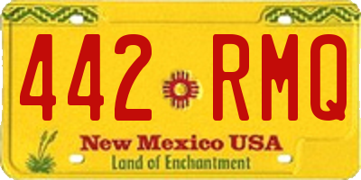 NM license plate 442RMQ
