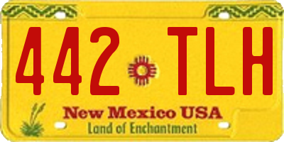 NM license plate 442TLH