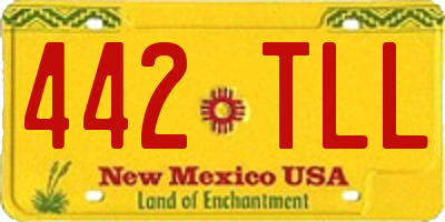 NM license plate 442TLL