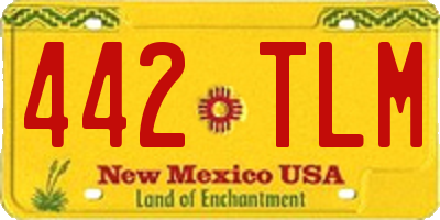 NM license plate 442TLM