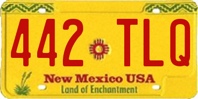 NM license plate 442TLQ