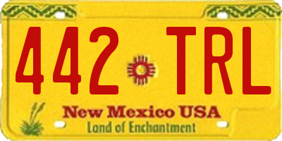 NM license plate 442TRL