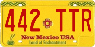 NM license plate 442TTR