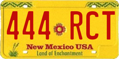 NM license plate 444RCT