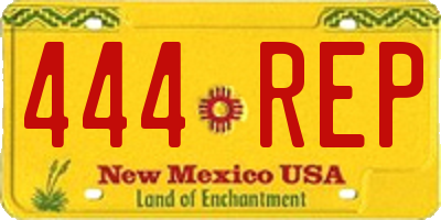 NM license plate 444REP