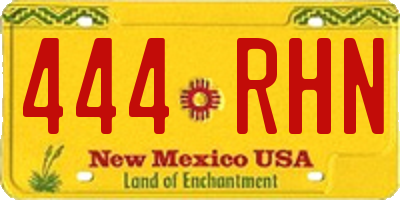 NM license plate 444RHN
