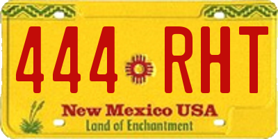 NM license plate 444RHT