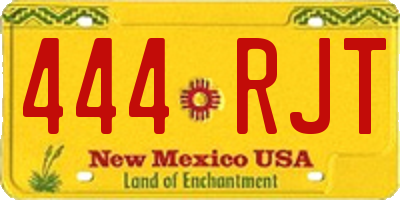 NM license plate 444RJT