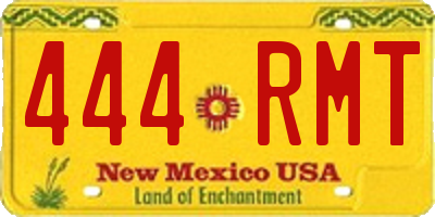 NM license plate 444RMT
