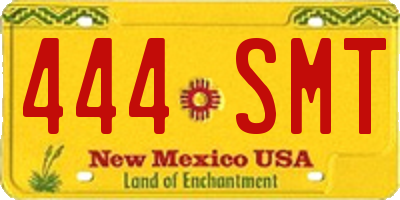 NM license plate 444SMT