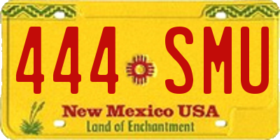 NM license plate 444SMU
