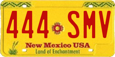 NM license plate 444SMV
