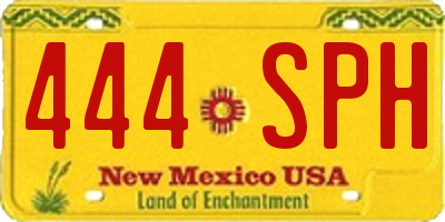 NM license plate 444SPH