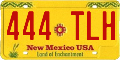 NM license plate 444TLH