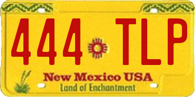 NM license plate 444TLP
