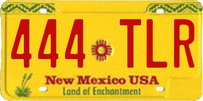 NM license plate 444TLR