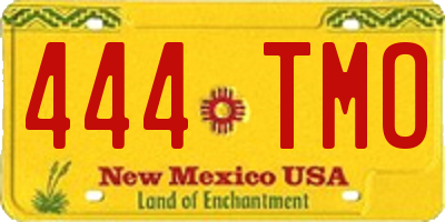 NM license plate 444TMO