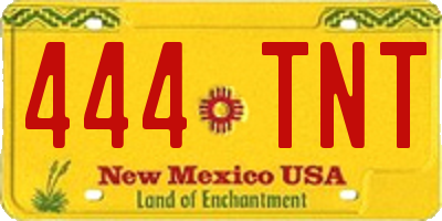 NM license plate 444TNT