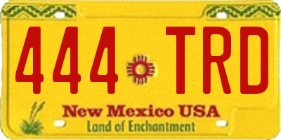 NM license plate 444TRD