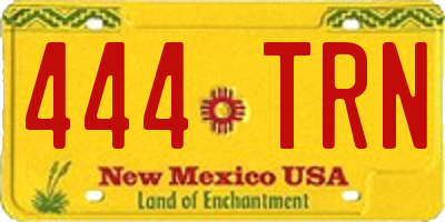 NM license plate 444TRN