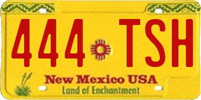 NM license plate 444TSH