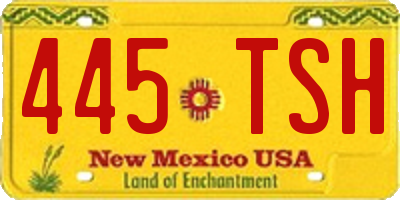 NM license plate 445TSH