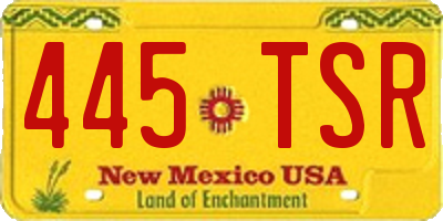 NM license plate 445TSR
