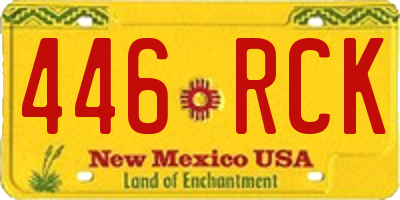 NM license plate 446RCK