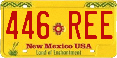 NM license plate 446REE
