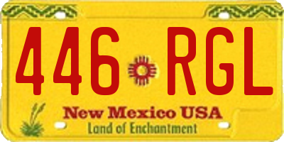 NM license plate 446RGL