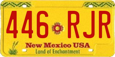 NM license plate 446RJR