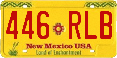 NM license plate 446RLB
