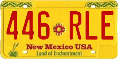 NM license plate 446RLE