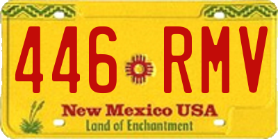 NM license plate 446RMV