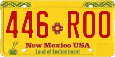 NM license plate 446ROO