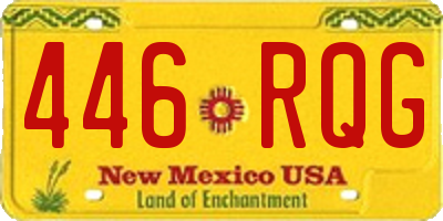 NM license plate 446RQG